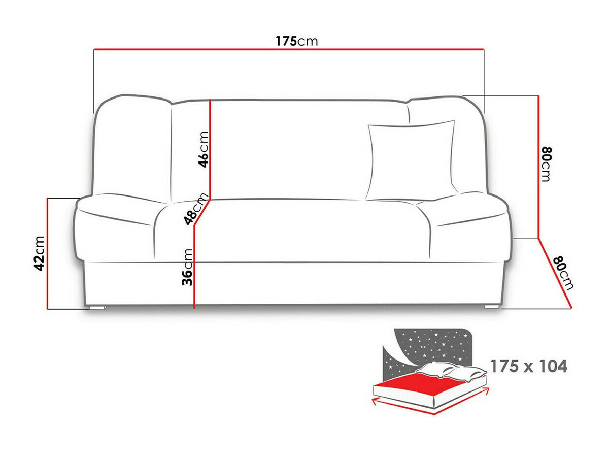 Sofa bed Myreva (Inari 24)