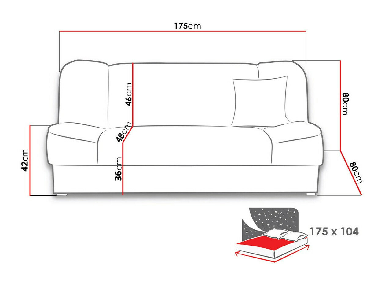 Sofa bed Myreva (Orinoco 22)