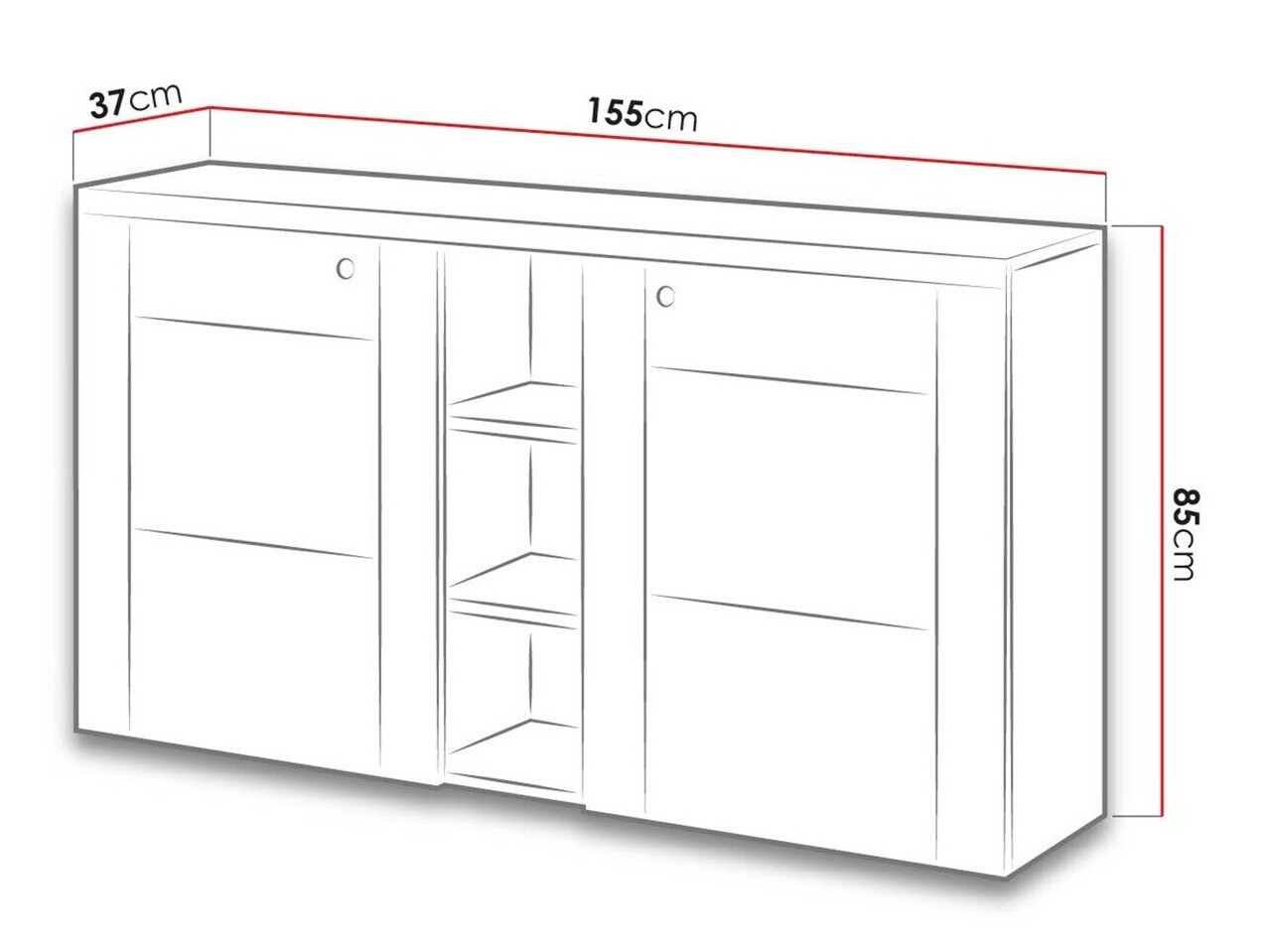 Sideboard Salelbo 106 (Nut)