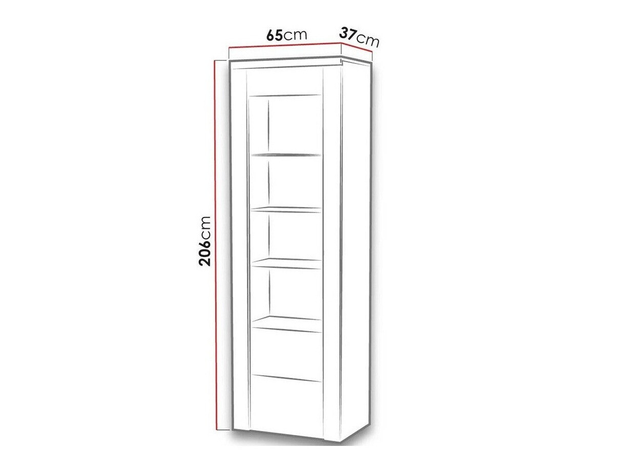 Bookcase Salelbo 102 (Nut)