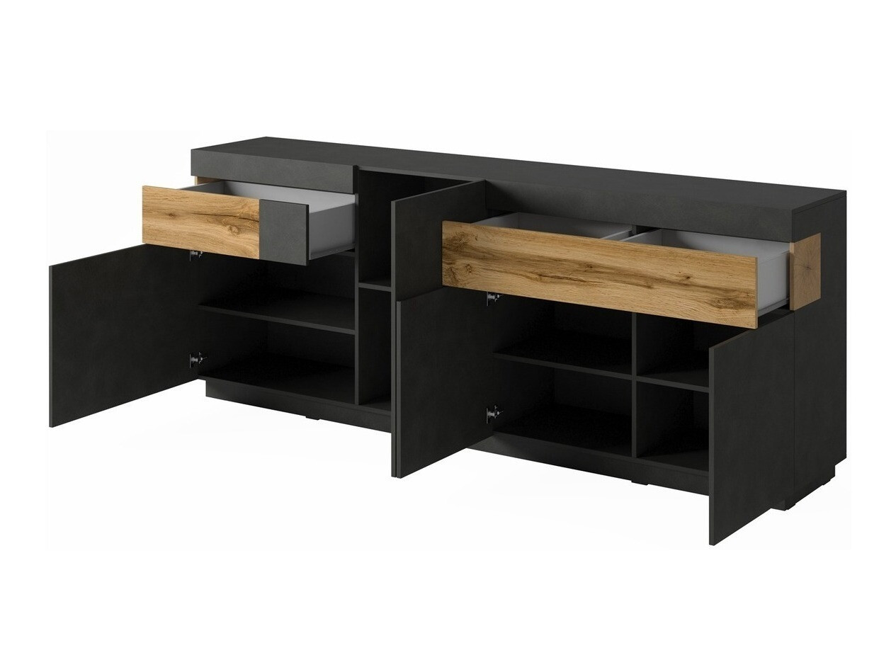 Chest of drawers Livlore 101 (Matera grey + Wotan Oak)