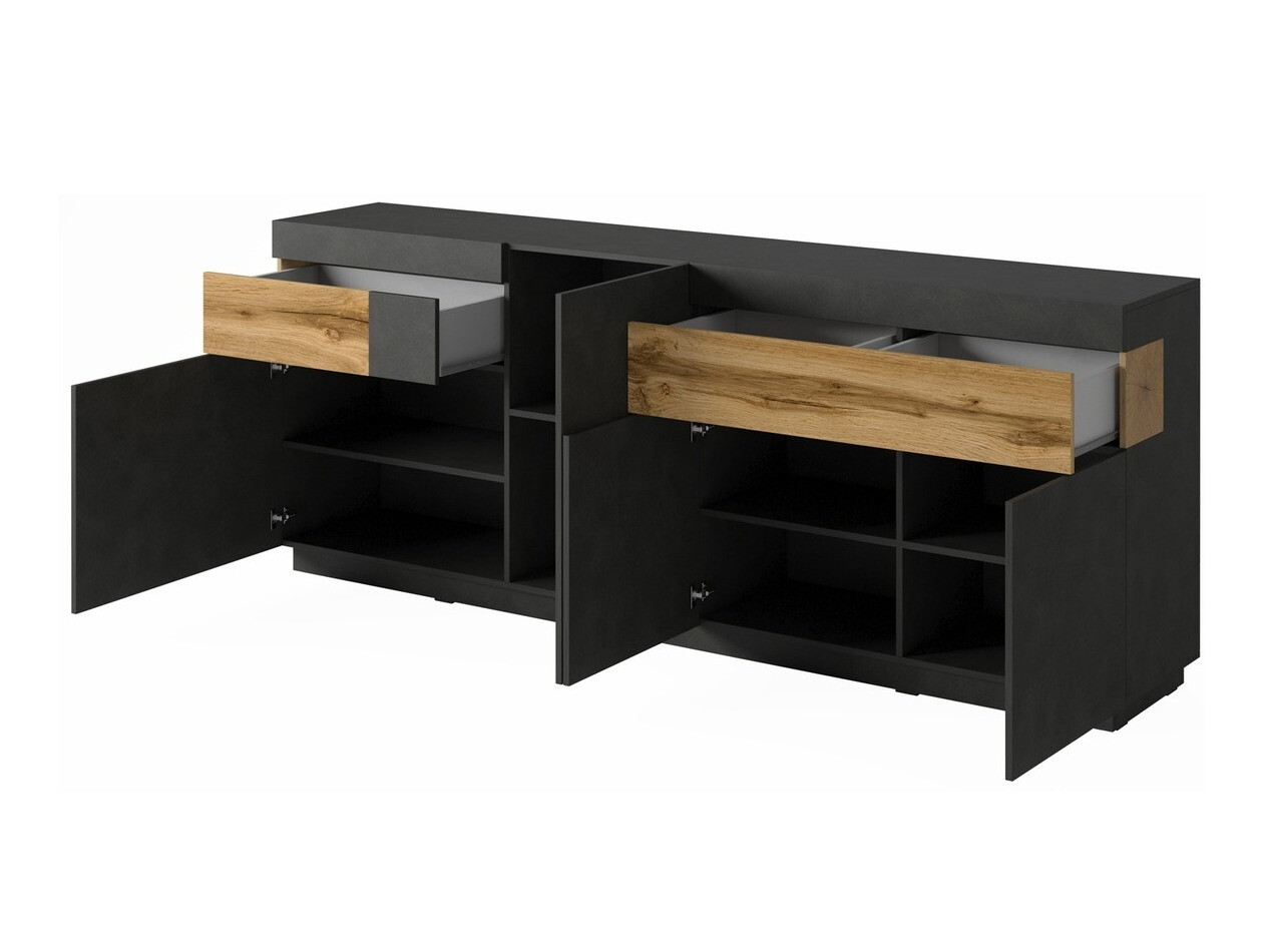 Living room set Livlore 108 (Matera grey + Wotan Oak)