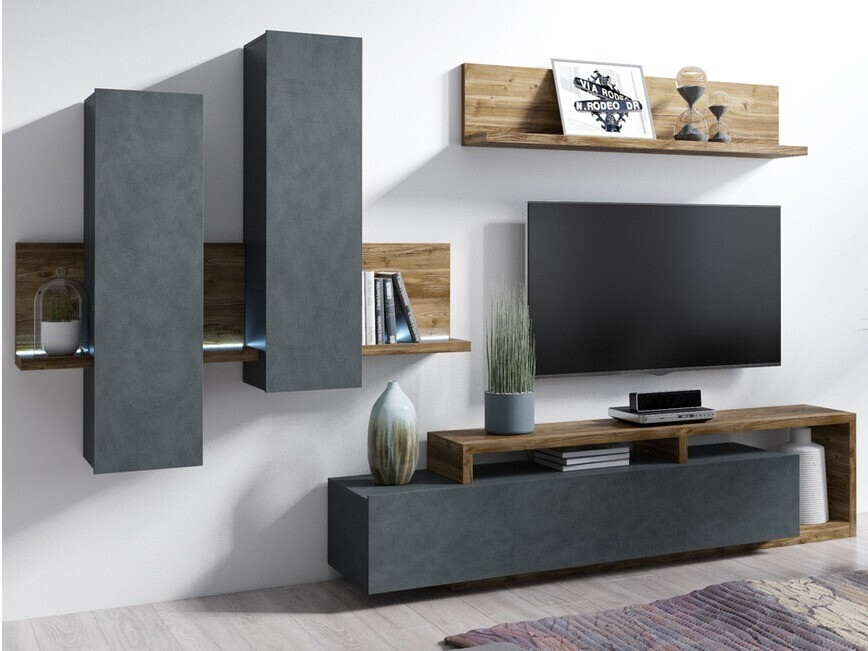 Wall shelf Lutiva 102 (Dark spruce)