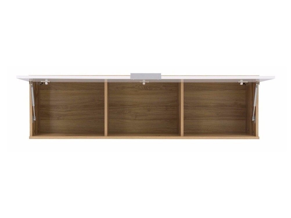 Wall cabinet Tivetra 110 (Wotan Oak + Glossy white)