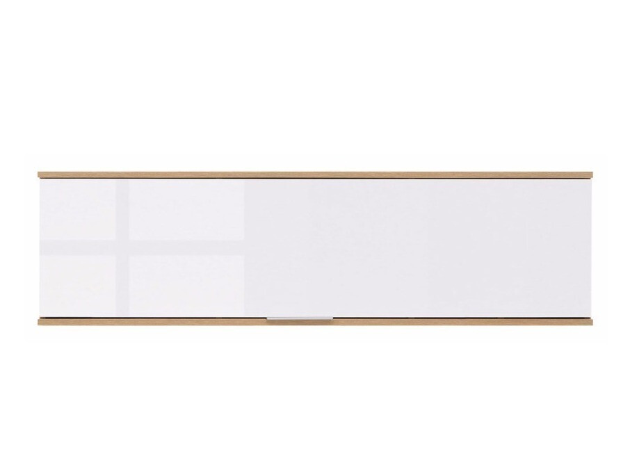 Wall cabinet Tivetra 110 (Wotan Oak + Glossy white)