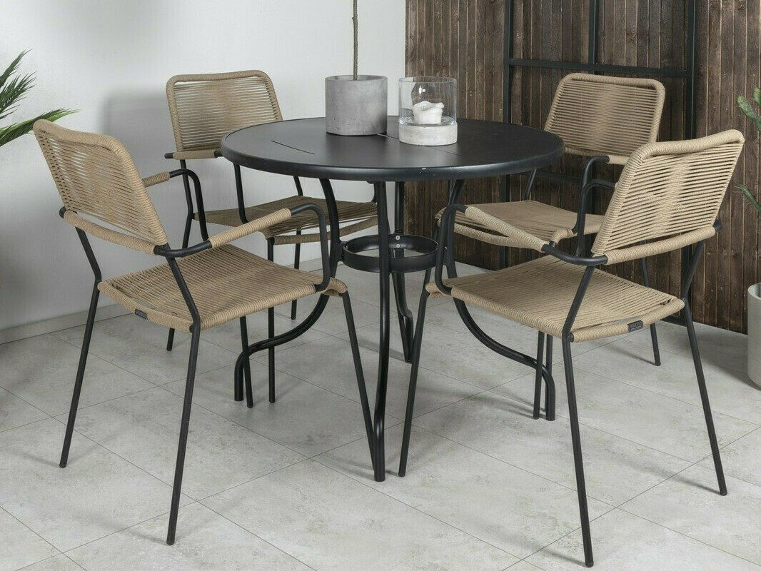Outdoor chair Dallas 2819 (Brown + Black)