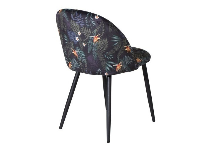 Chair Dallas 153 (Floral pattern + Black)