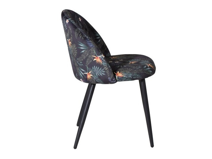 Chair Dallas 153 (Floral pattern + Black)