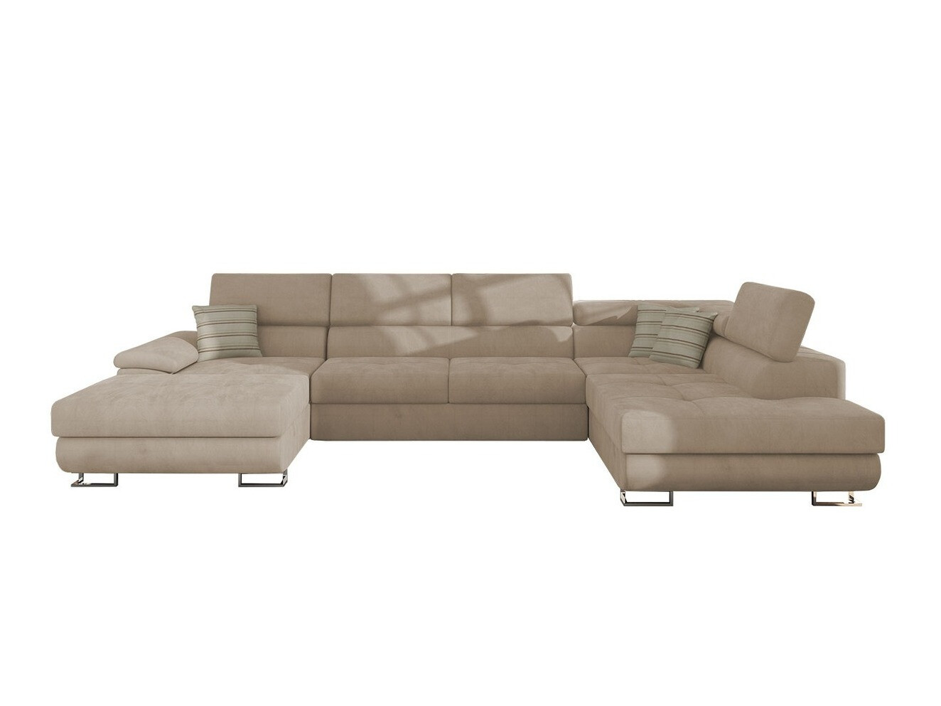 Corner sofa Comfivo Ruta IV (Uttario Velvet 2979 + Senegal 825)