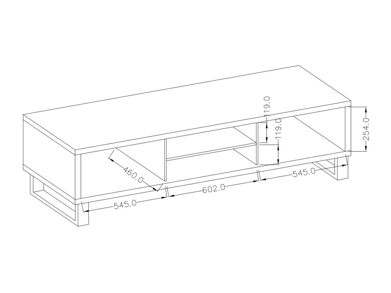 TV stand Avicavu 101 (Wotan Oak + Black)