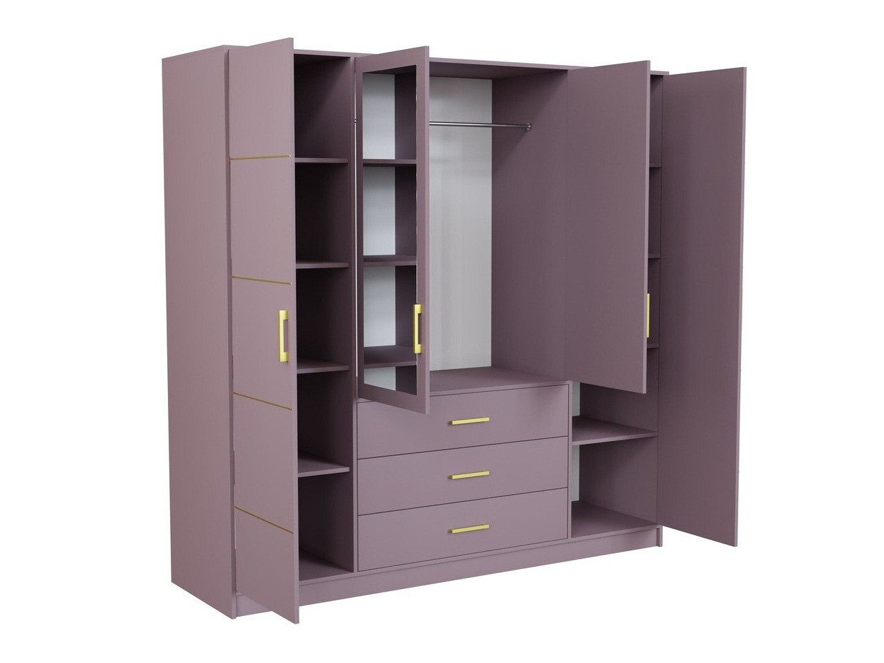 Wardrobe Rosa I (Purple)