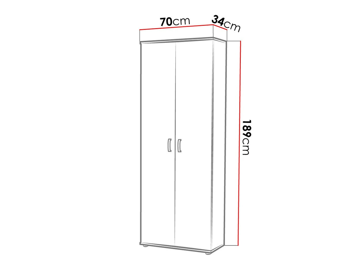 Bookcase Bristol 135 (White)