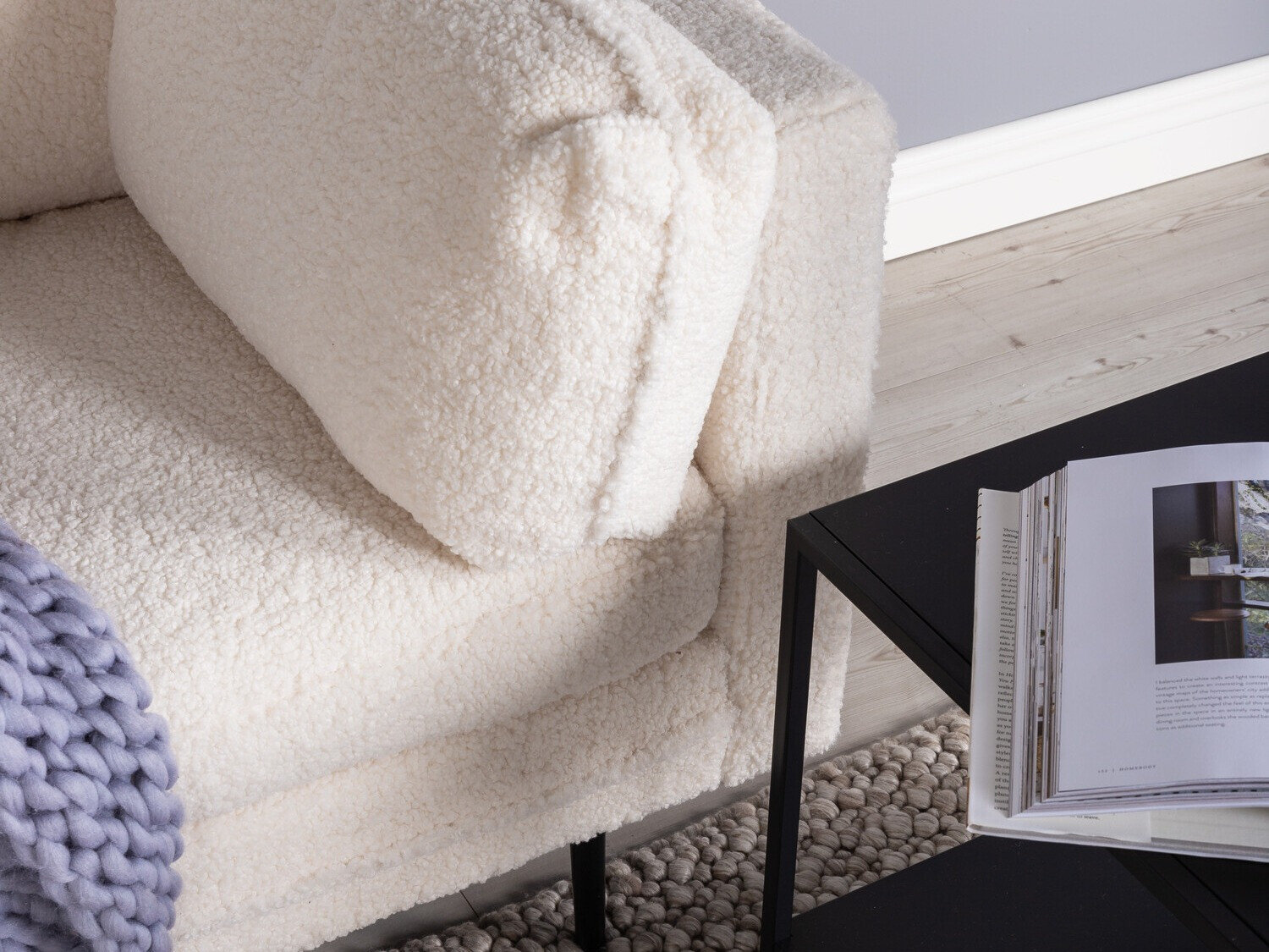 Armchair Dallas 100 (White + Black)
