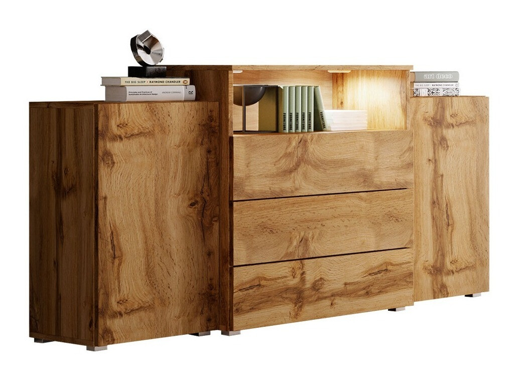 Chest of drawers Sarasota 127 (Wotan Oak)