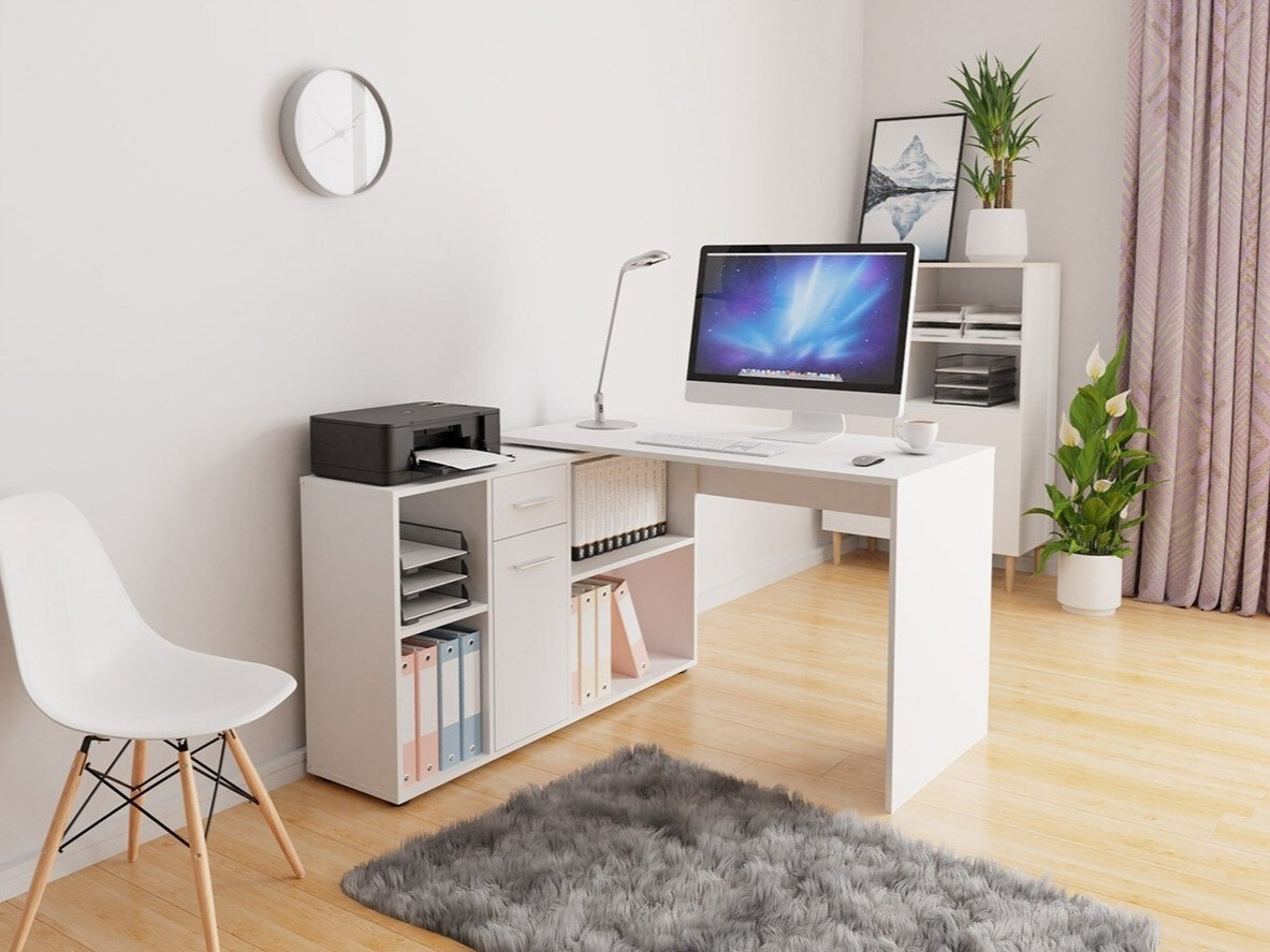 Corner desk Bristol 122 (White)