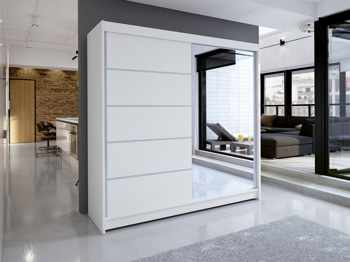 Wardrobe Closico Cavaris III (White)