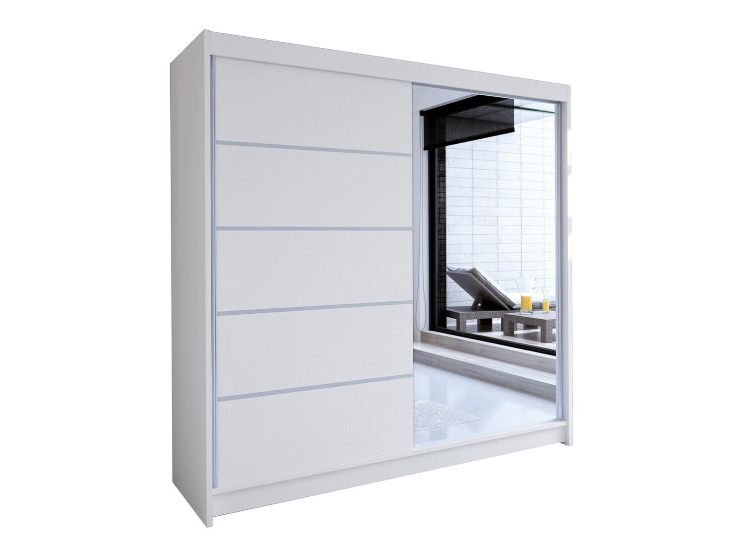 Wardrobe Closico Cavaris III (White)