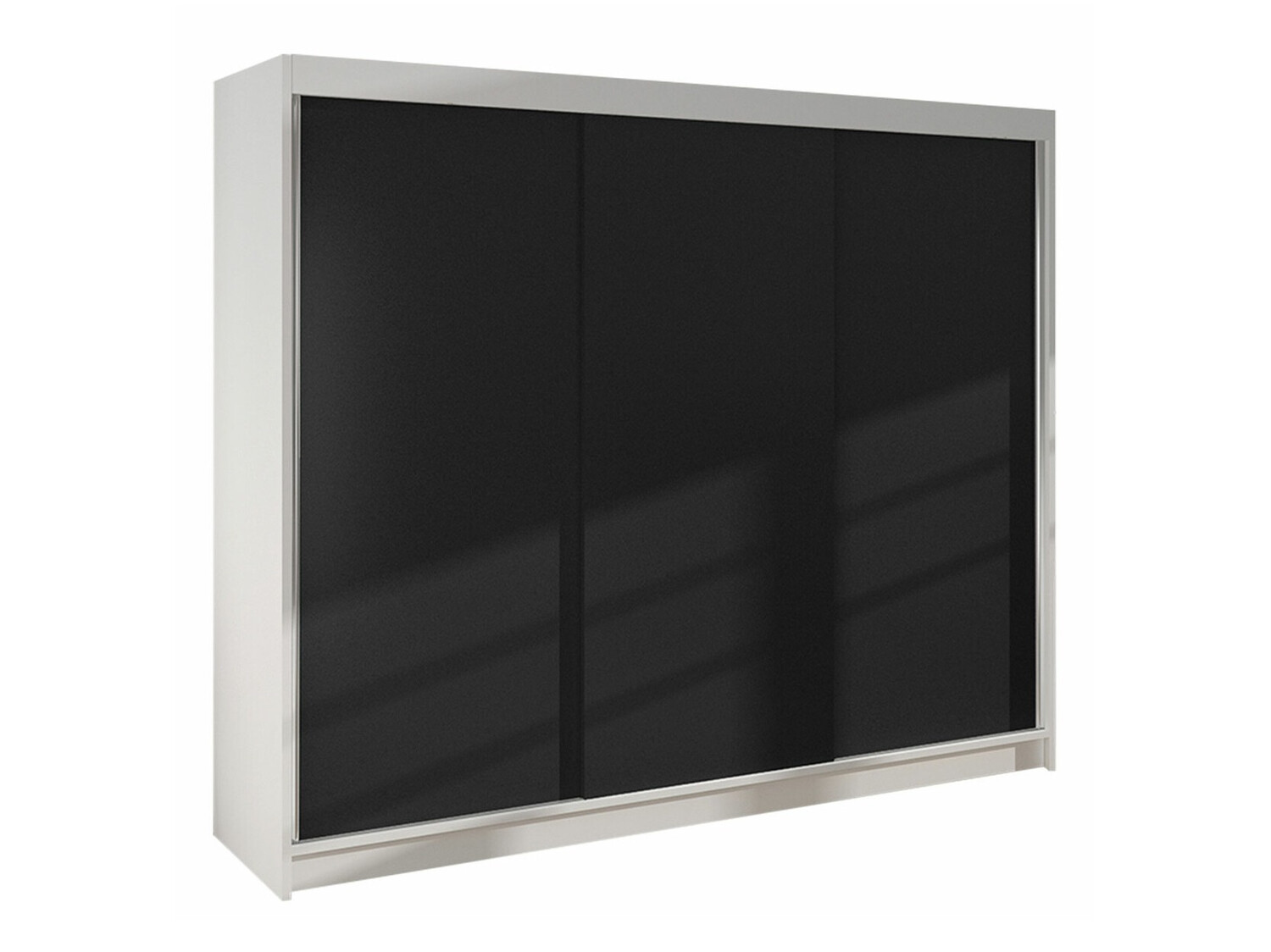 Wardrobe Closico Durion II (White + Black)
