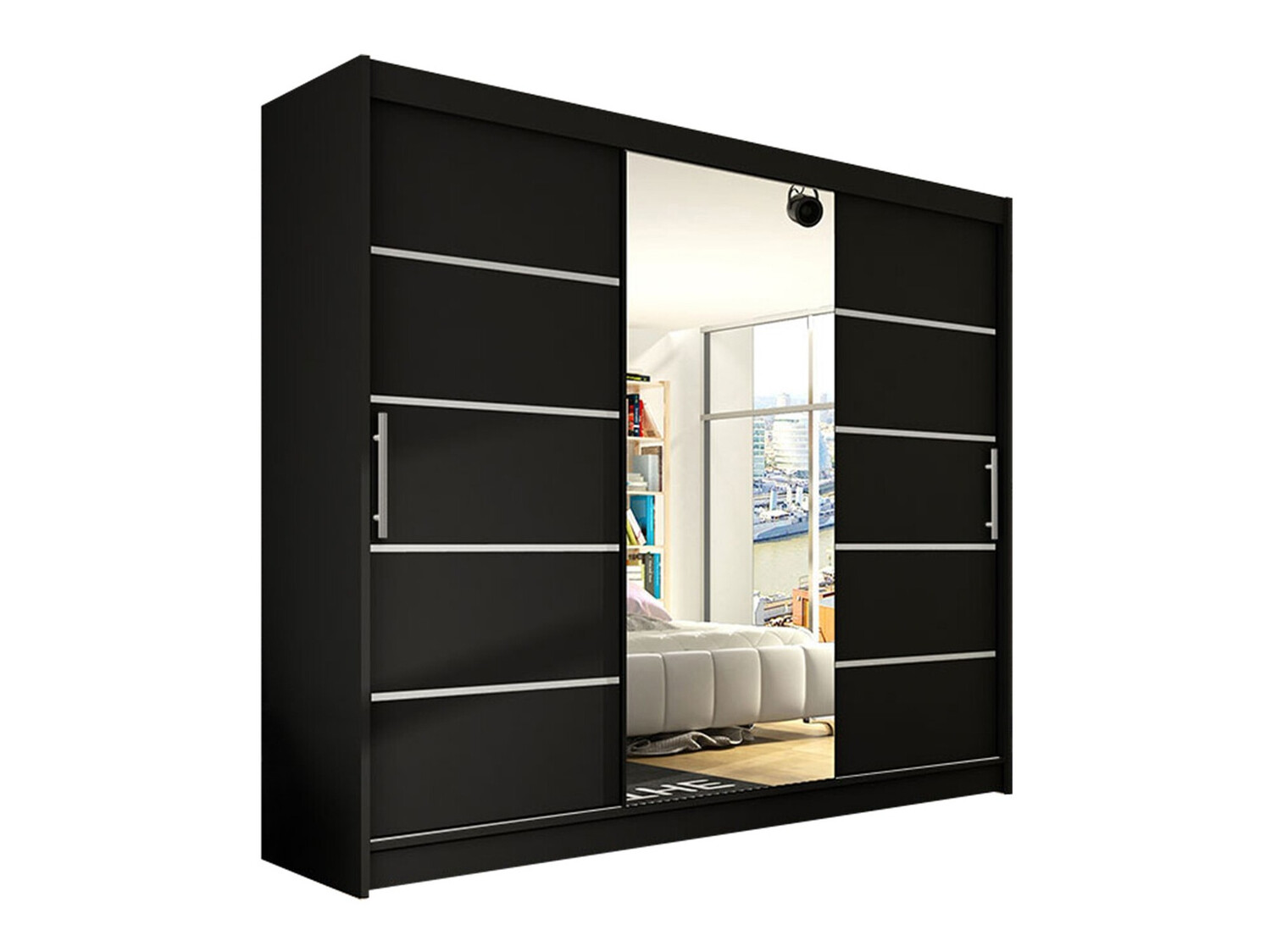 Wardrobe Closico Ordo VI (Black)