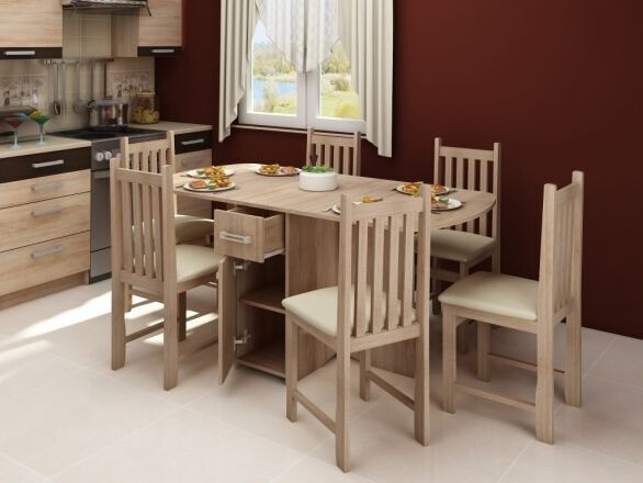 Folding table Gilroy 105 (Sonoma oak)