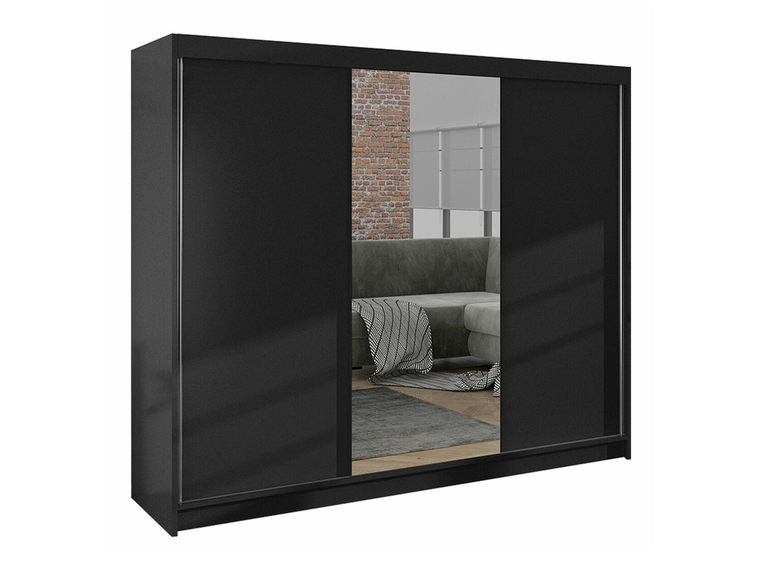 Wardrobe Closico Durion I (Black)