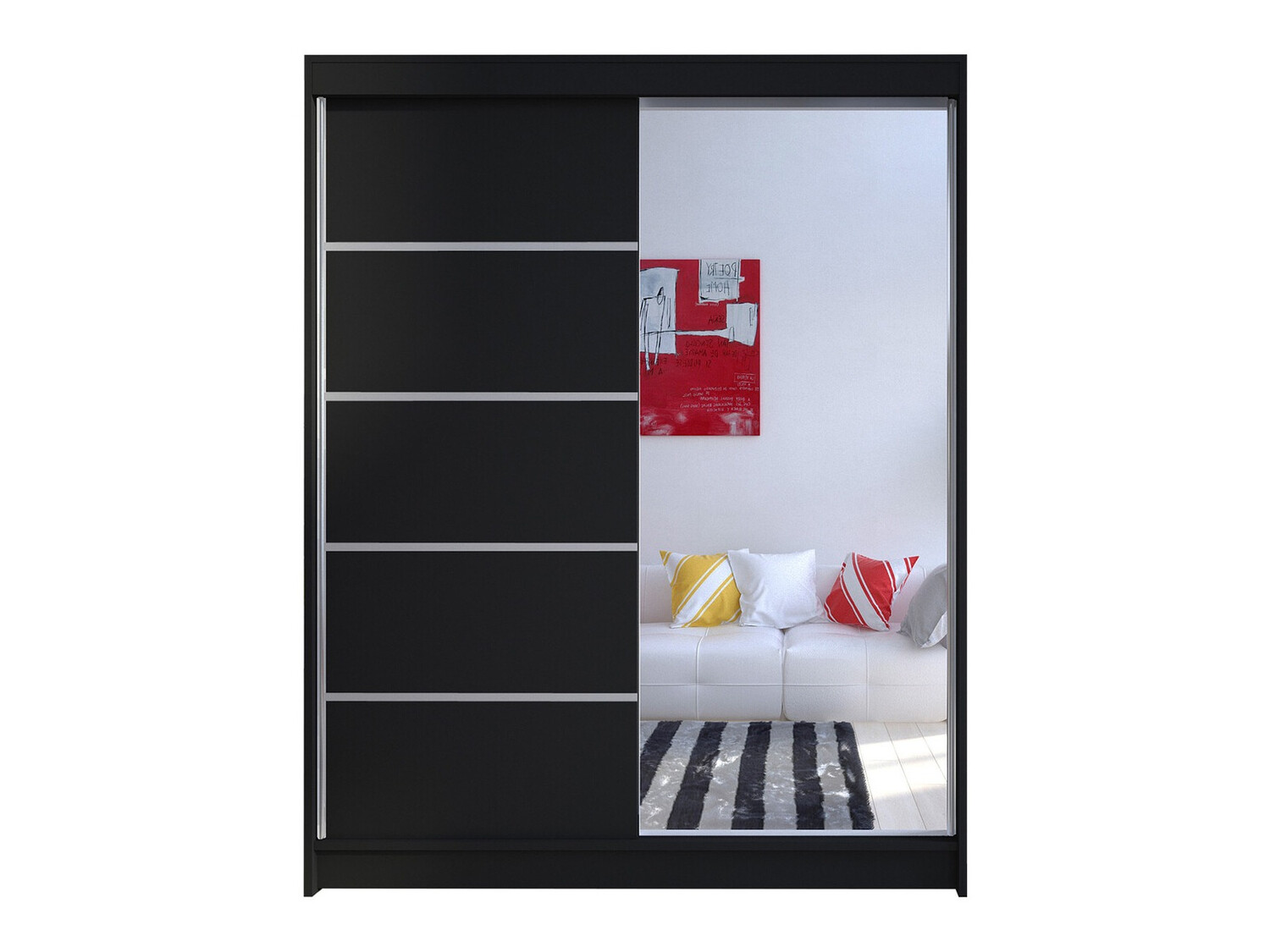 Wardrobe Closico Vastor III (Black)