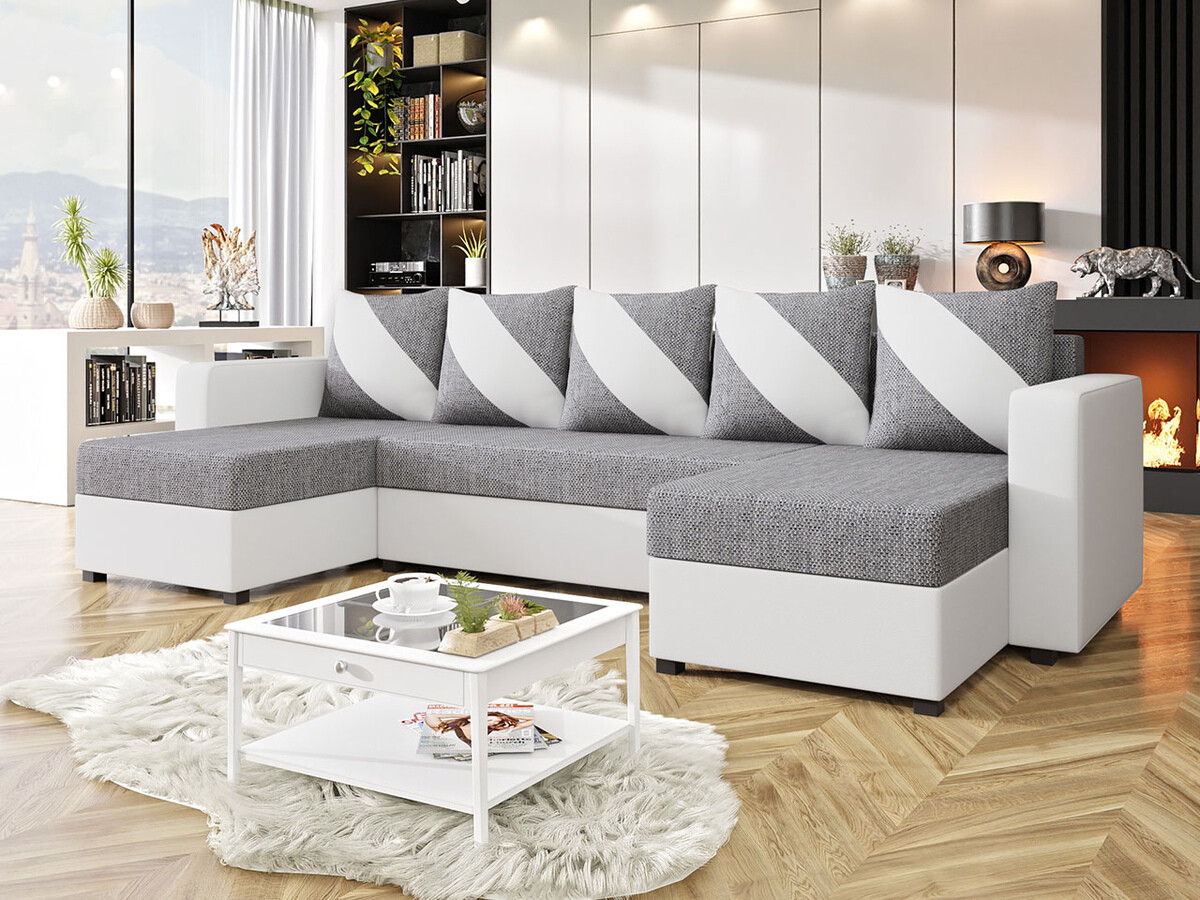 Corner sofa Memphis 121 (Soft 017 + Lawa 05)