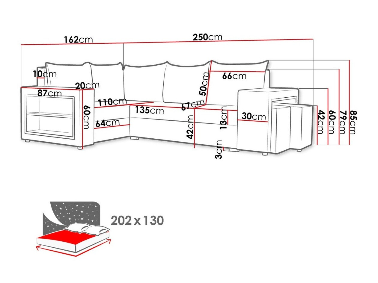 Corner sofa Muncie 103 (Mikrofaza 0014 + Mikrofaza 0027)