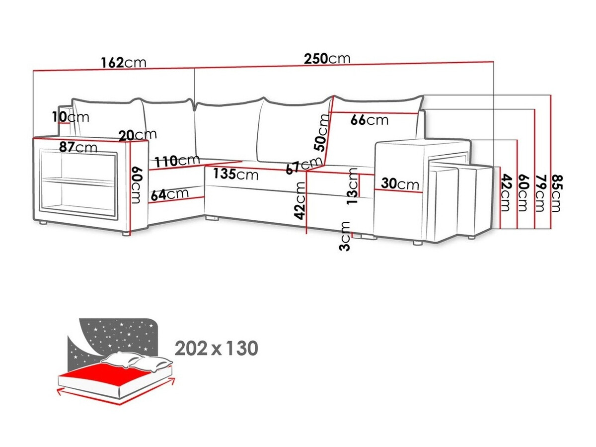 Corner sofa Muncie 103 (Mikrofaza 0048 + Mikrofaza 0041)