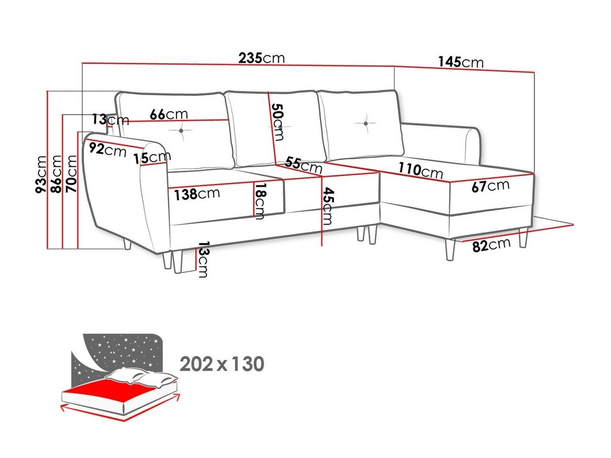 Corner sofa Muncie 105 (Lux 29)
