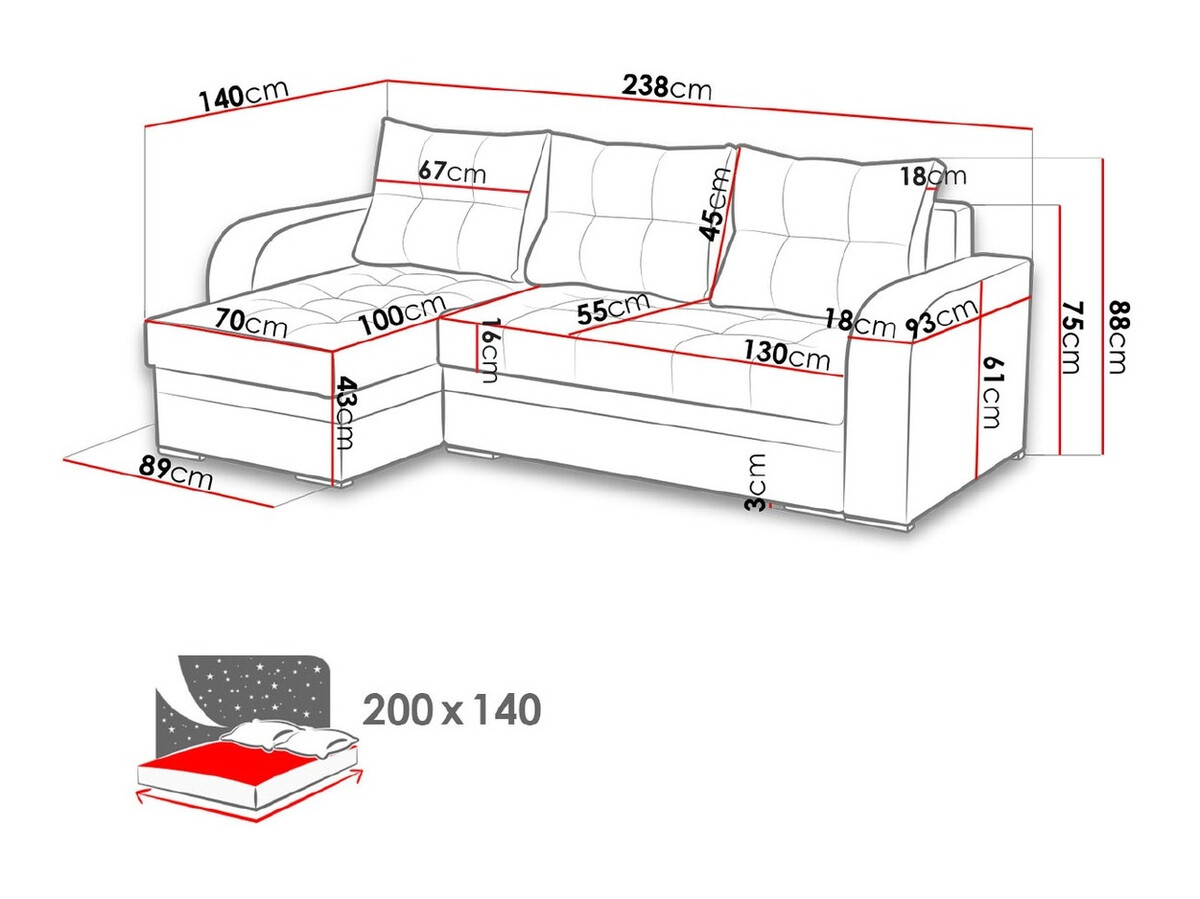 Corner sofa Boulder 101 (Malmo 96 + 1115/60)