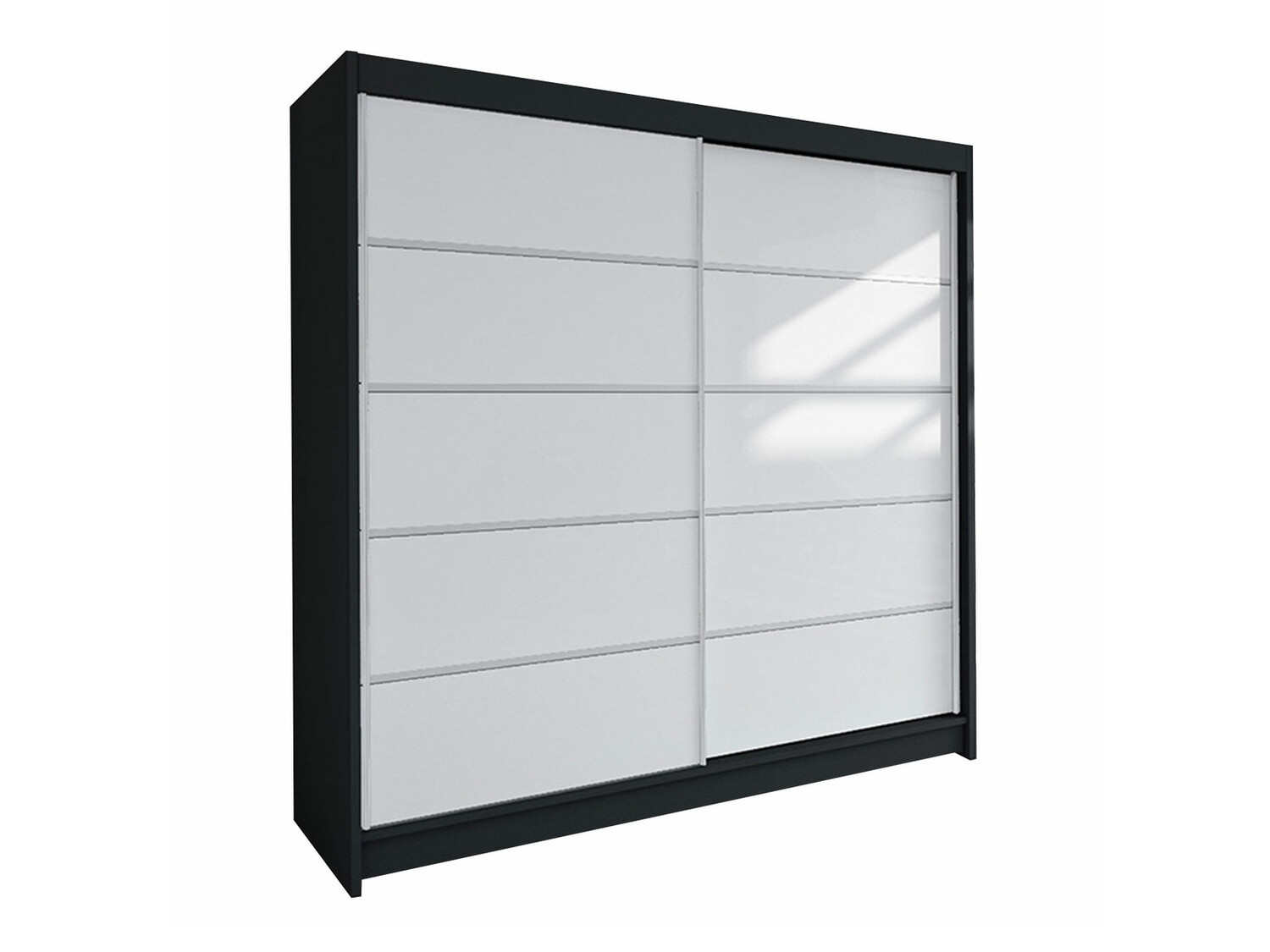 Wardrobe Closico Cavaris IV (Black + White)