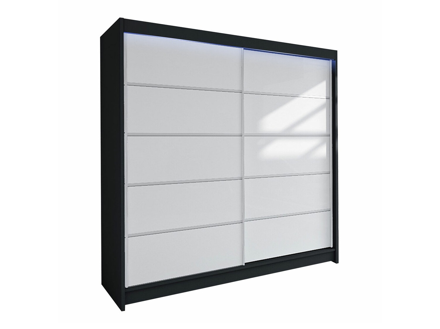 Wardrobe Closico Cavaris IV (Black + White)