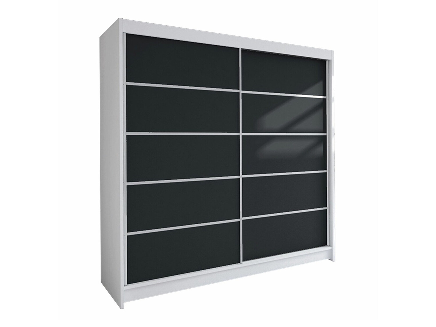 Wardrobe Closico Cavaris IV (White + Black)