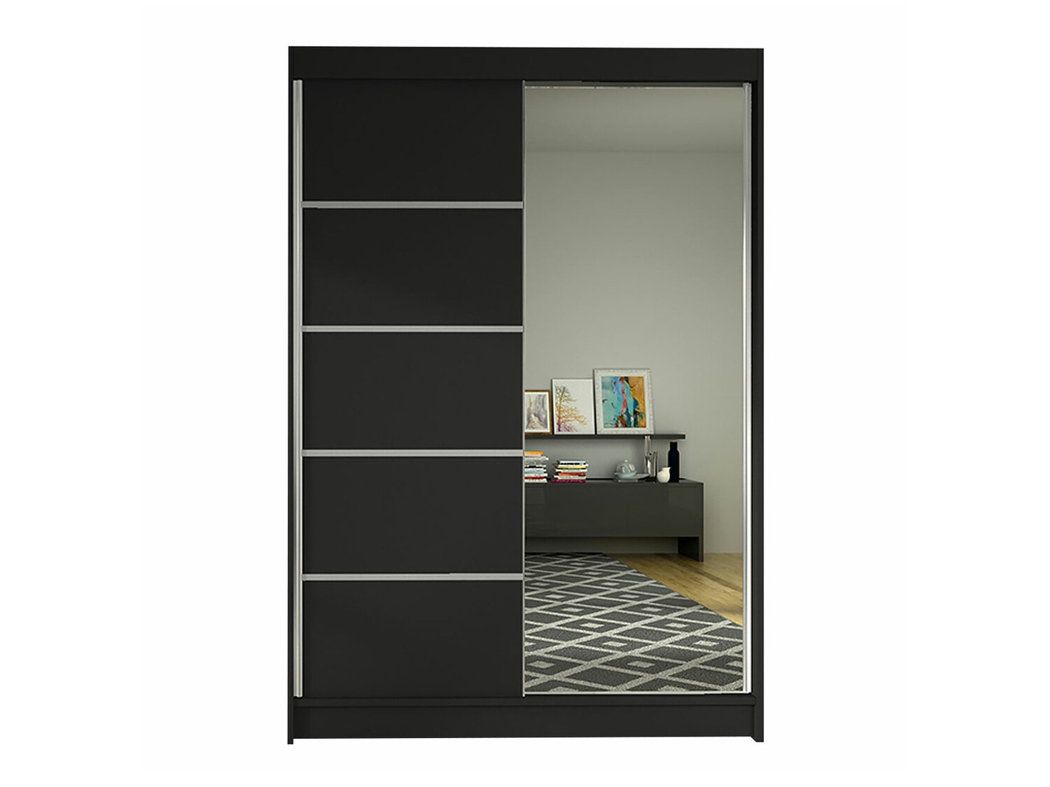 Wardrobe Closico Salvor III (Black)
