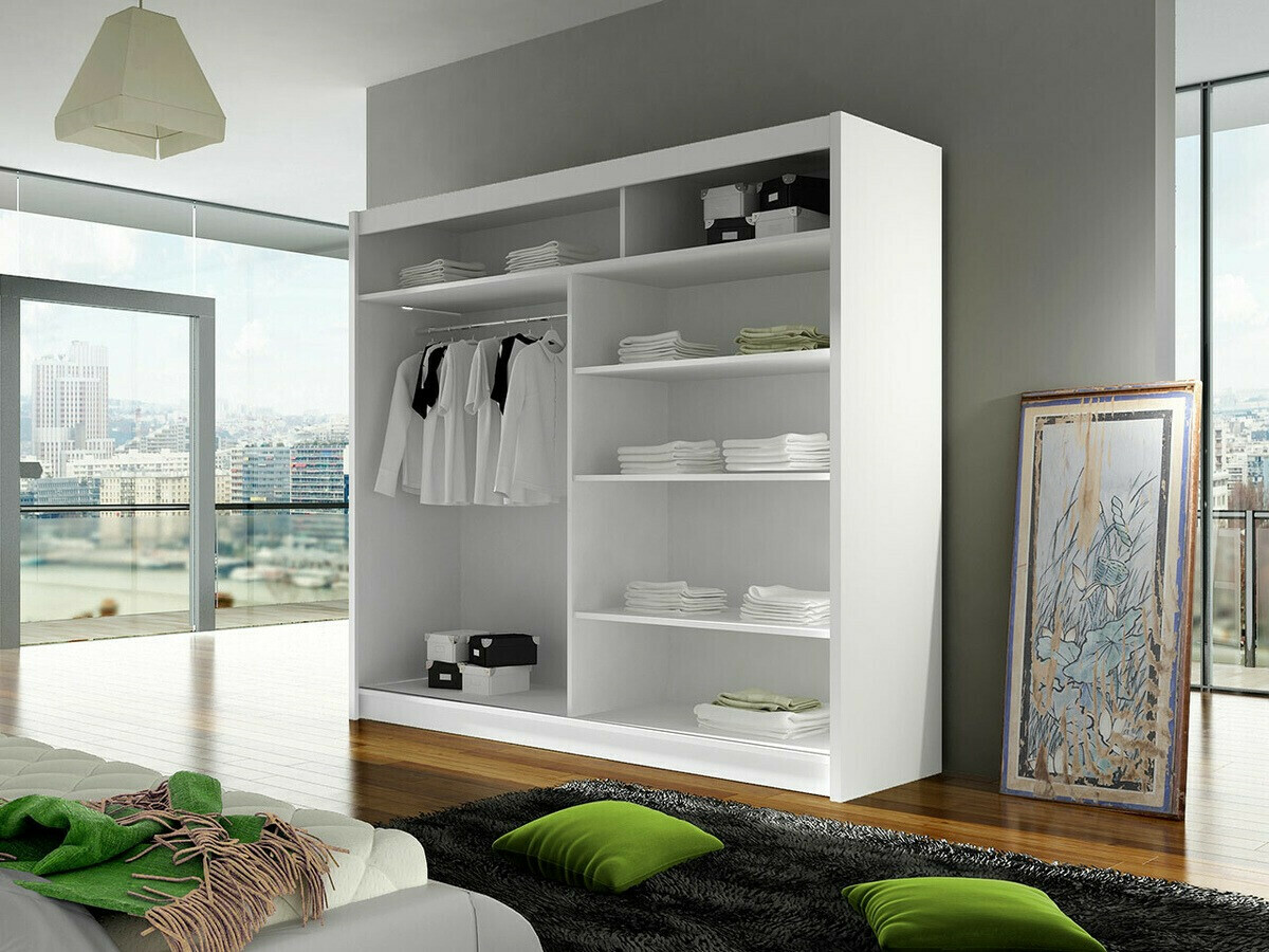 Wardrobe Closico Cavaris II (Black + White)