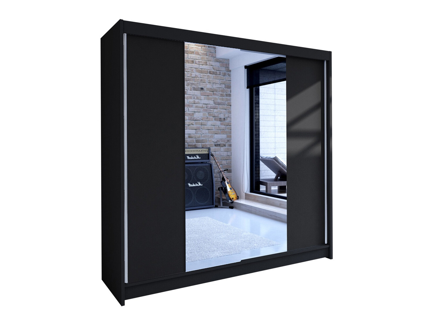 Wardrobe Closico Cavaris II (Black)