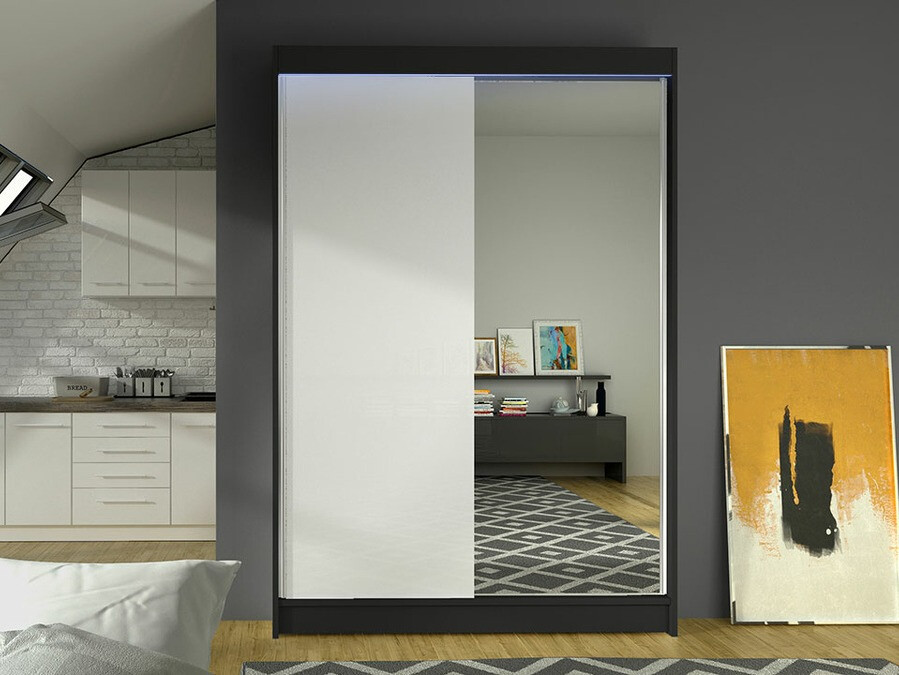 Wardrobe Closico Salvor I (Black + White)