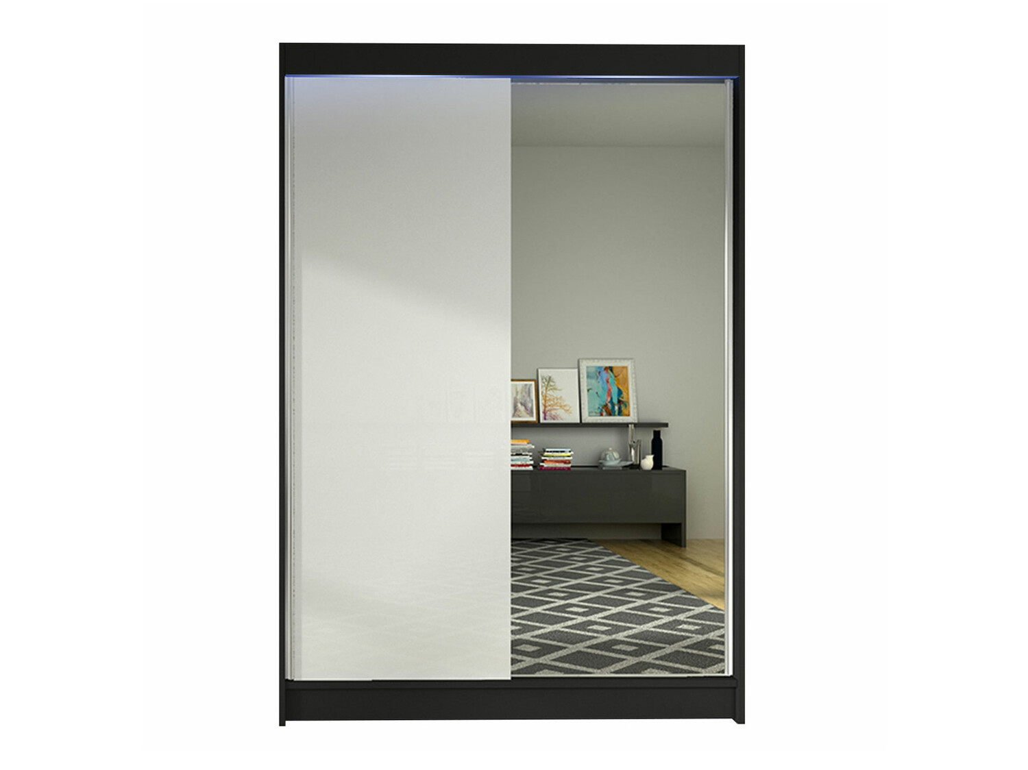 Wardrobe Closico Salvor I (Black + White)