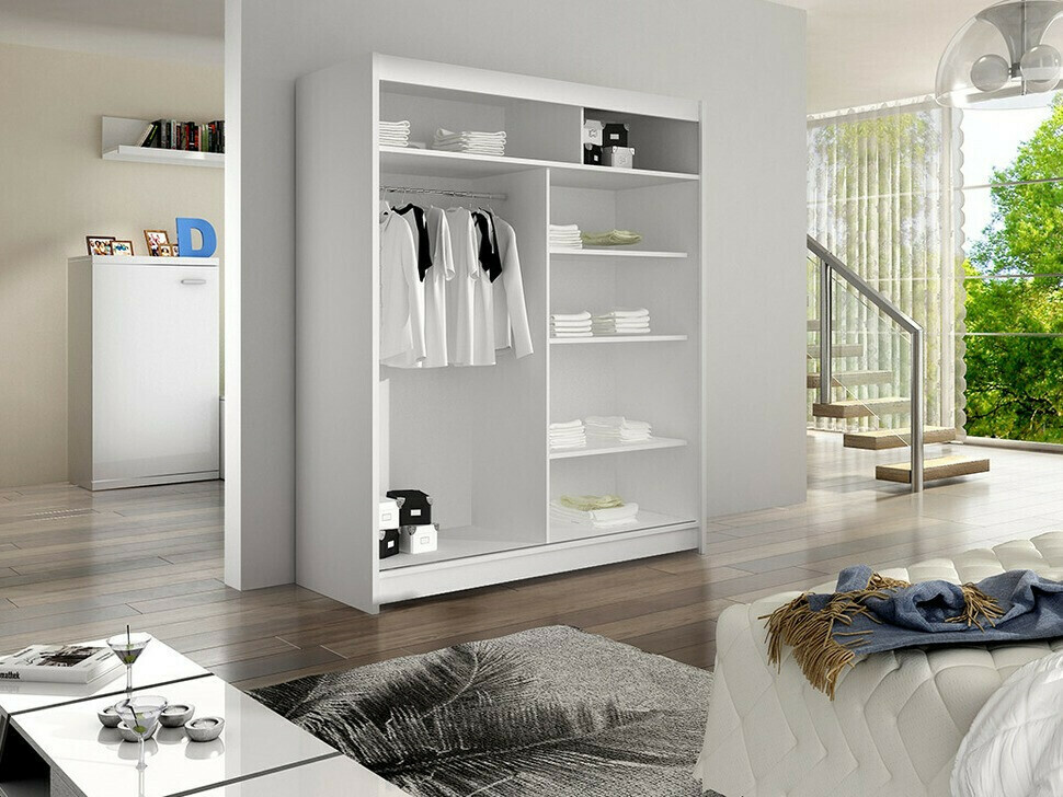 Wardrobe Closico Vastor IV (White + Black)