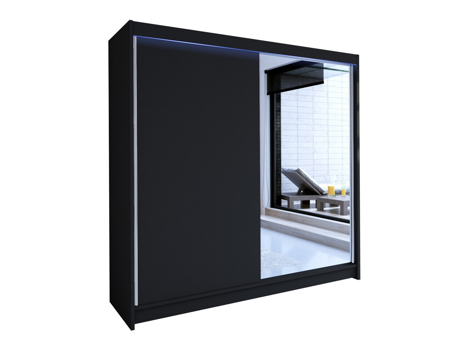 Wardrobe Closico Cavaris I (Black)