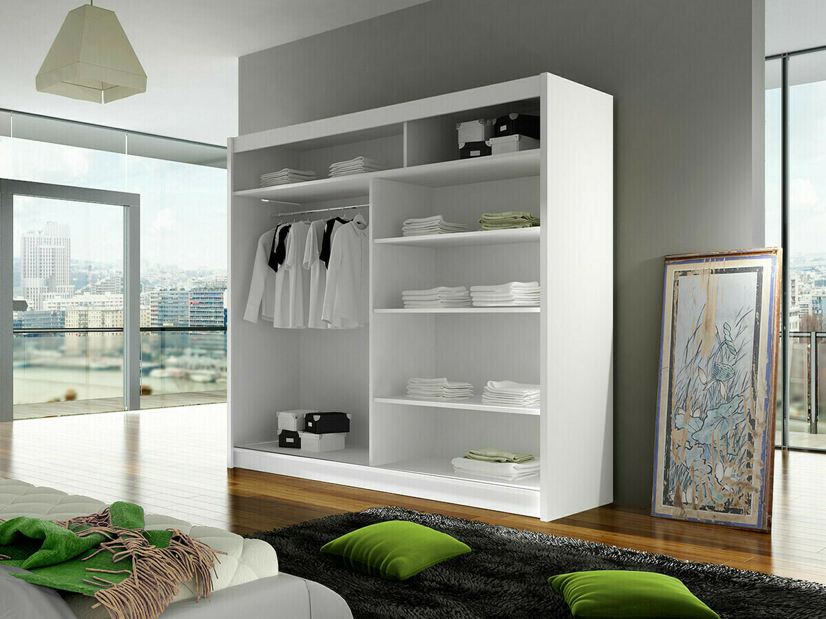 Wardrobe Closico Cavaris I (White + Sonoma oak)