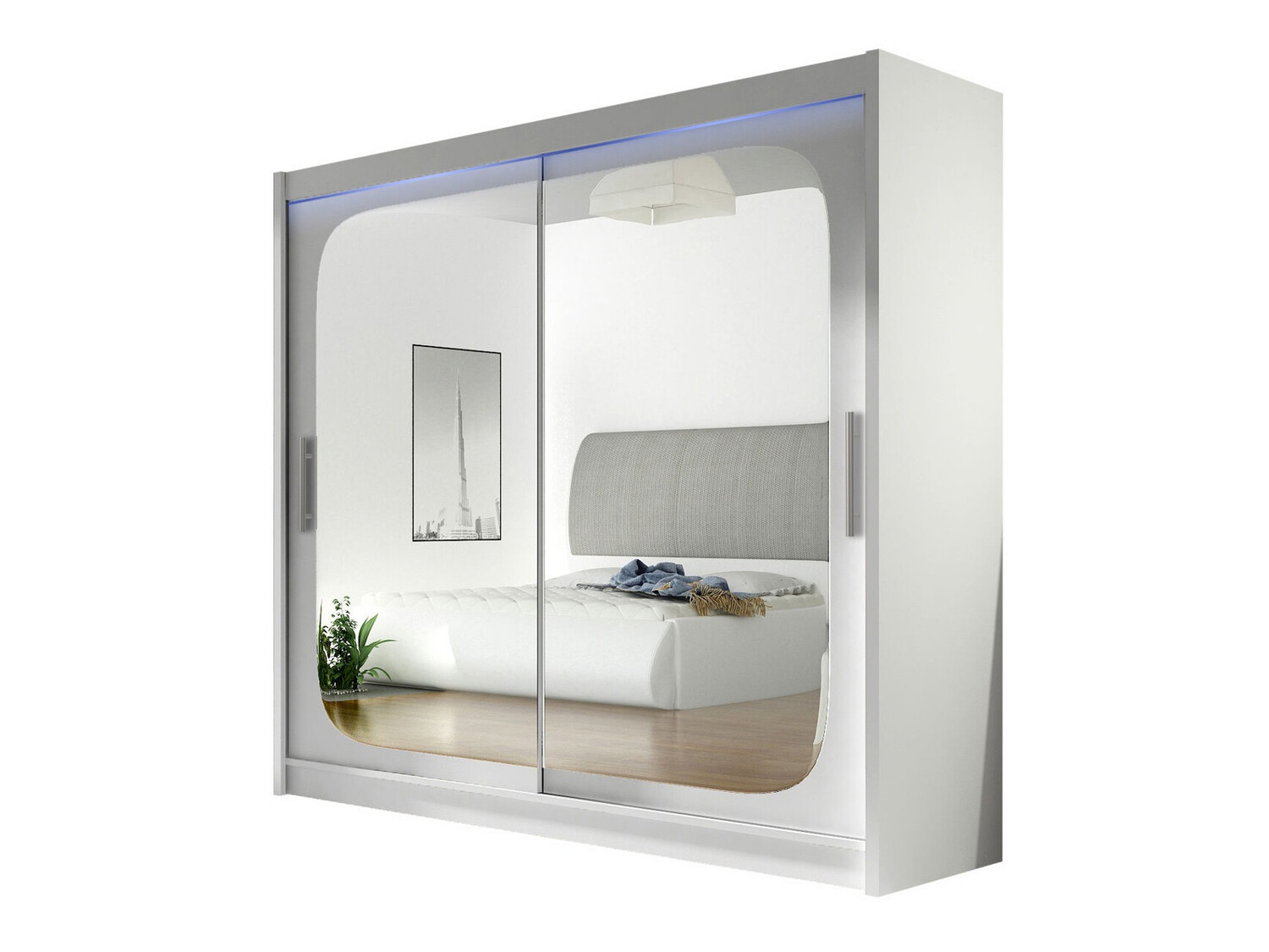 Wardrobe Closico Pallor VIII (White)