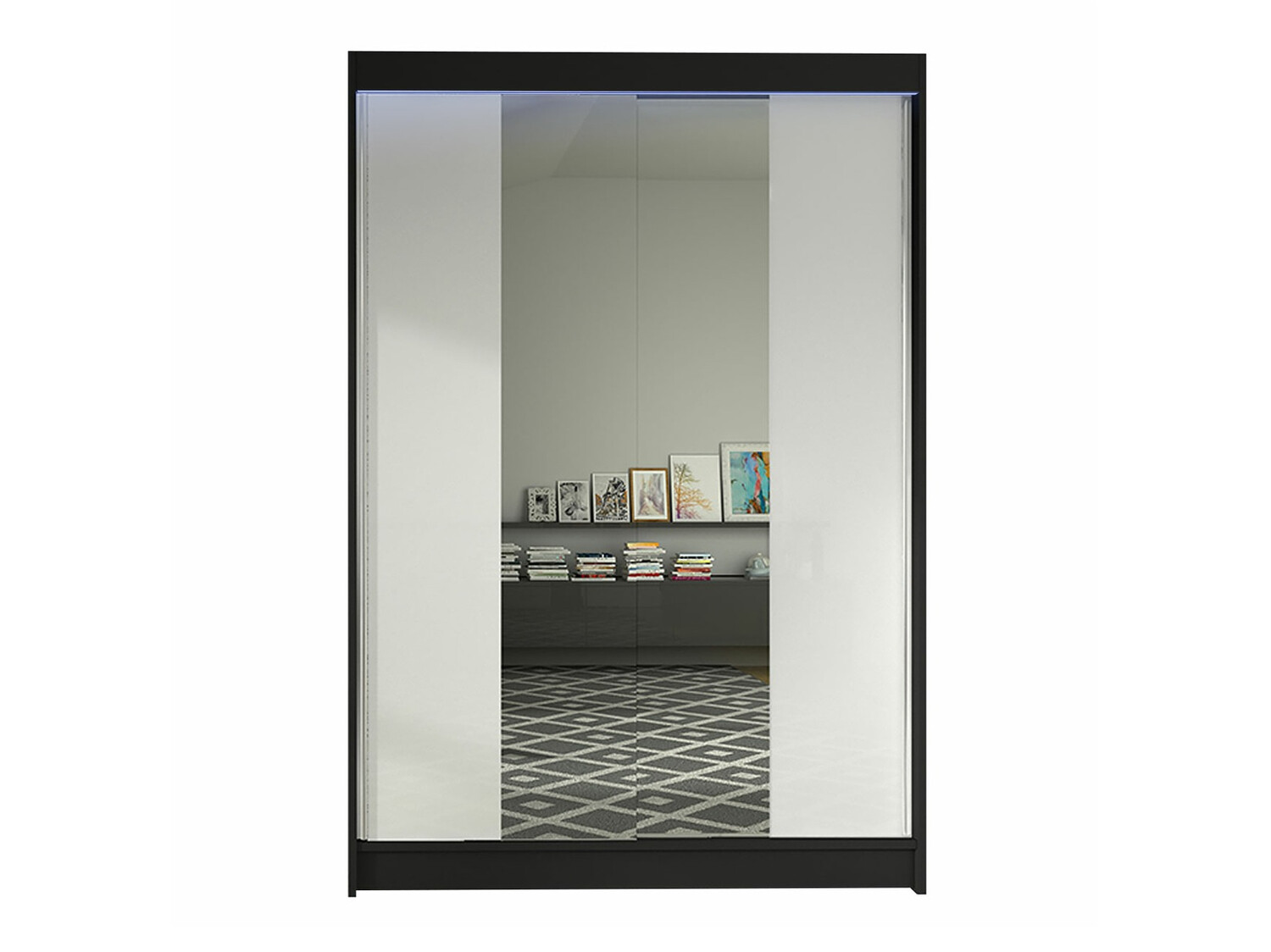 Wardrobe Closico Salvor II (Black + White)