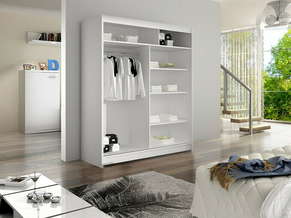 Wardrobe Closico Vastor I (White + Sonoma oak)