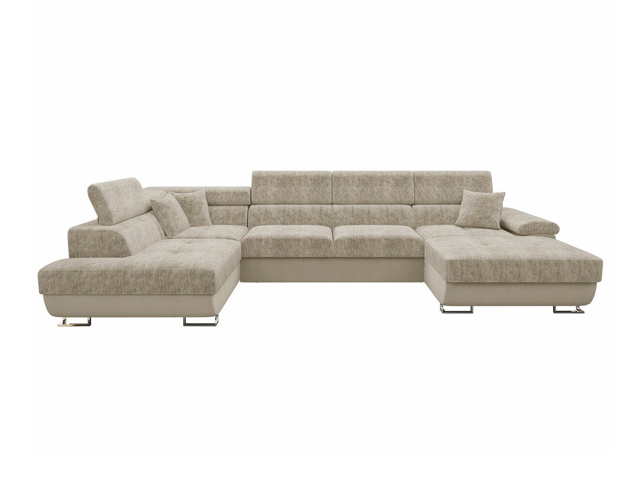 Corner sofa Comfivo Ruta VI (Venus Velvet 2927 + Miu 2041)