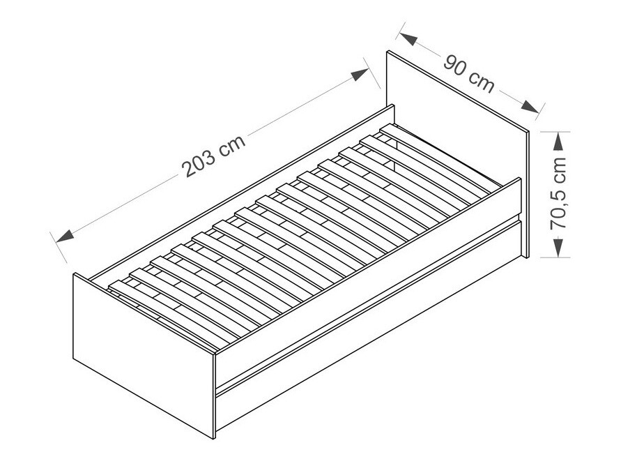 Bed Cirdora 107 (White)