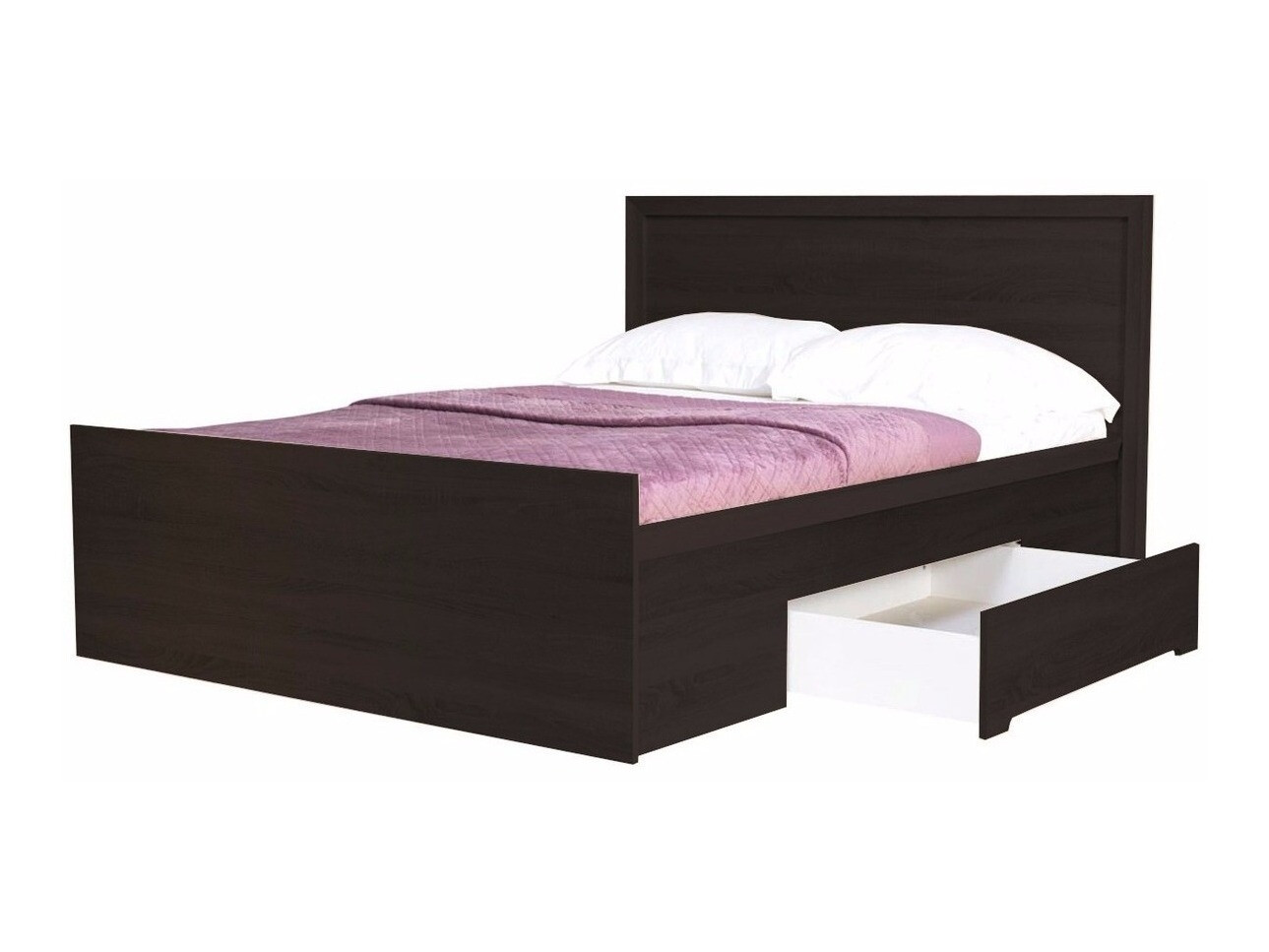 Bed Elialo 124 (Dark Sonoma oak)