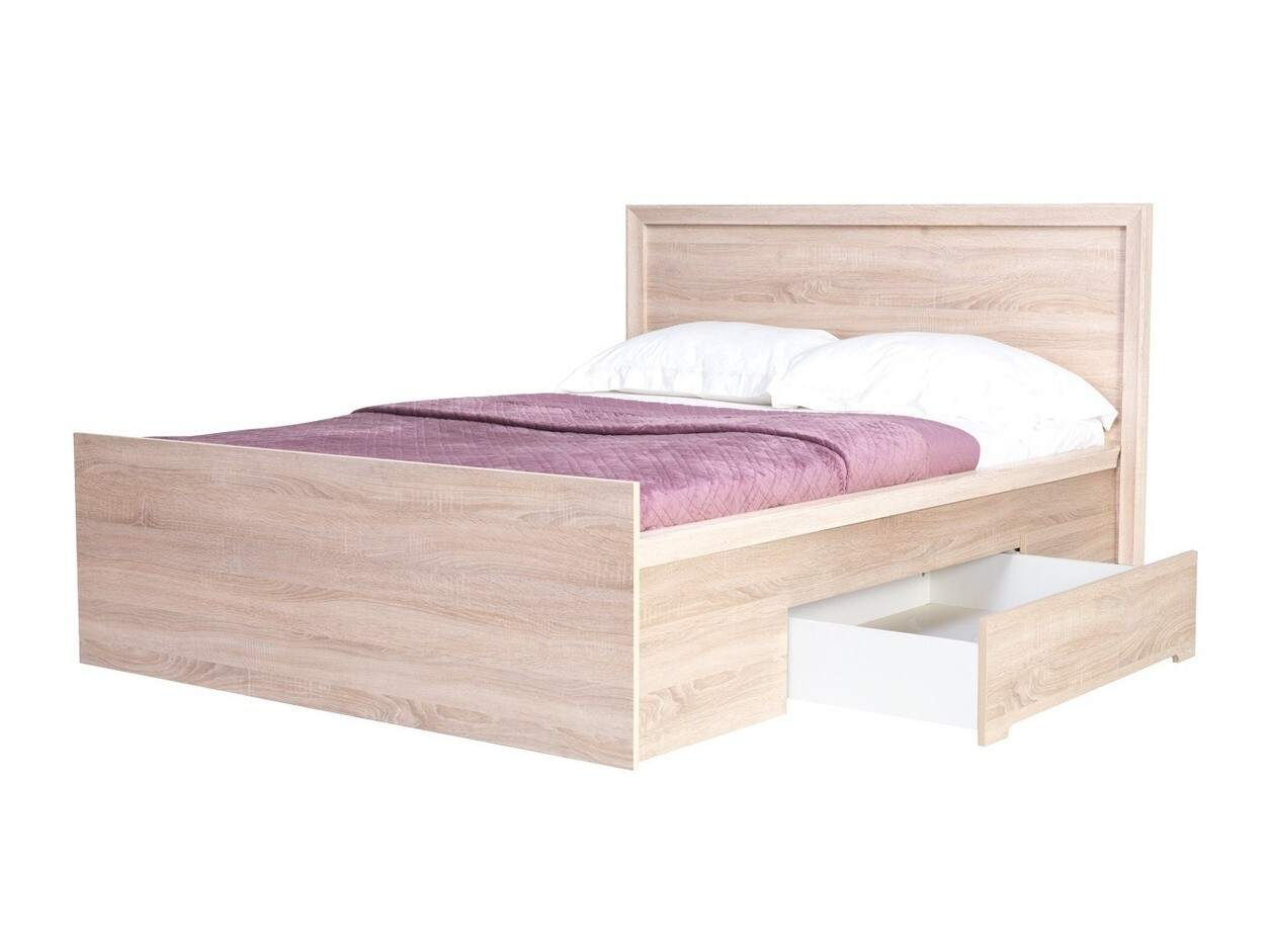 Bed Elialo 124 (Sonoma oak)