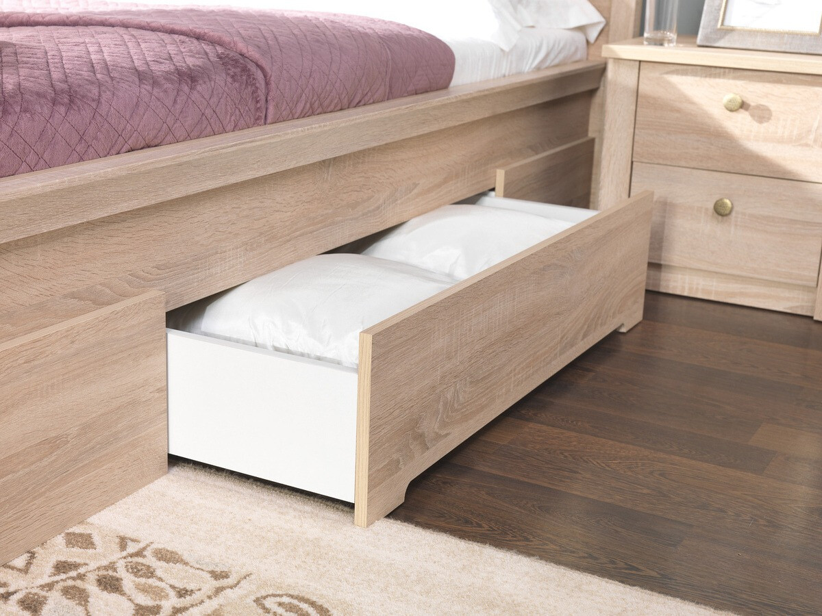 Bed Elialo 124 (Sonoma oak)